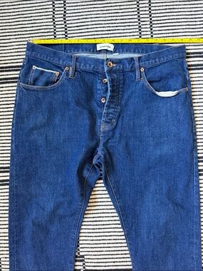 Taylor Stitch Selvedge Men's Dark Blue Slim Straight Jeans